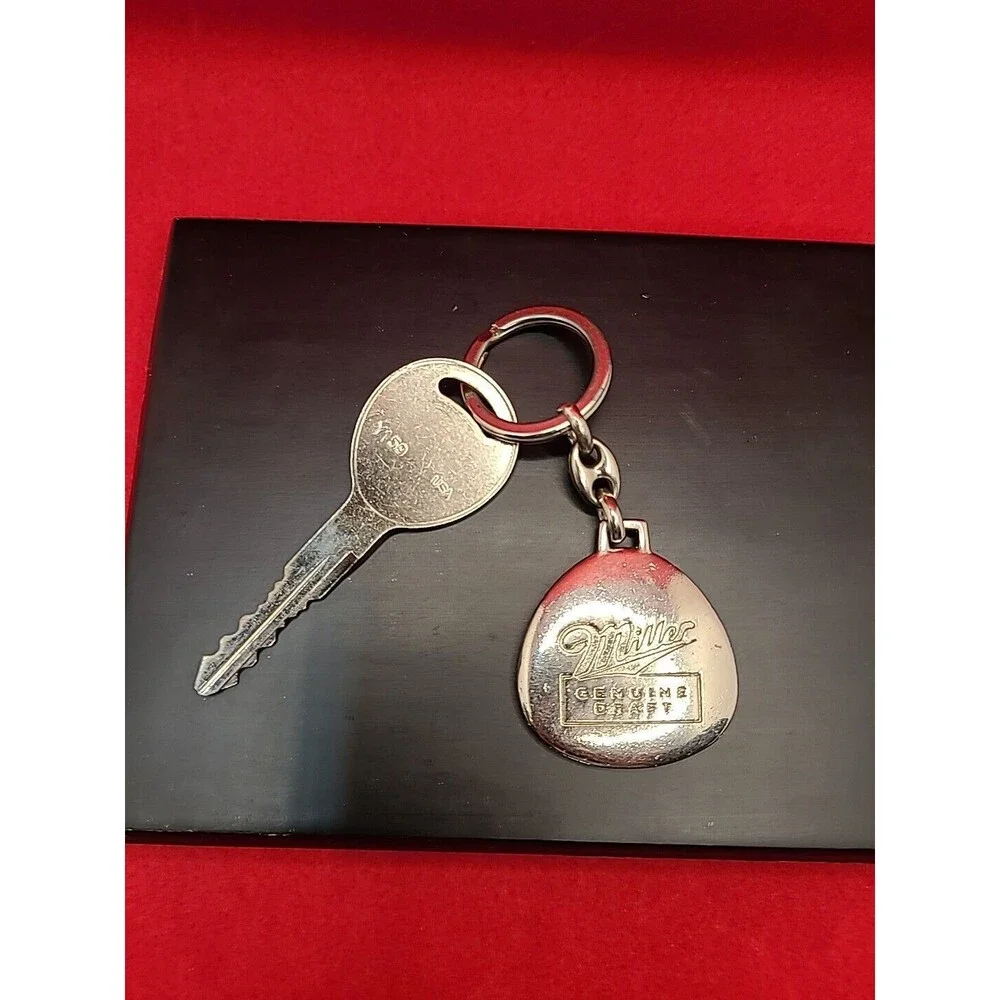 Miller Genuine Draft Beer Advertising Solid Key Chain